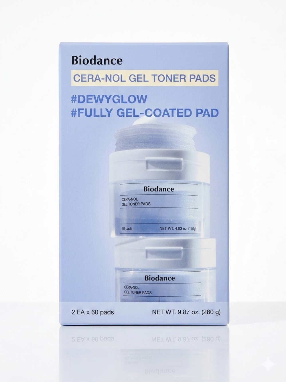NEW Biodance Cera-nol Gel Toner Pads Duo Set - 120ct - K-Beauty Glow